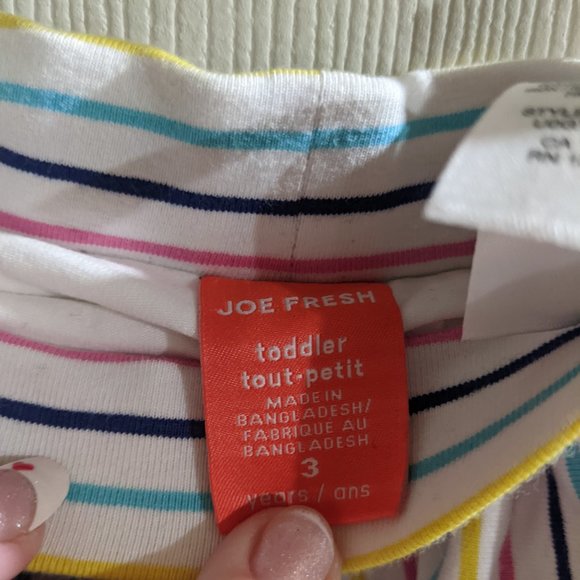 Multicolor stripe skirt with shorts attached - Picture 3 of 3